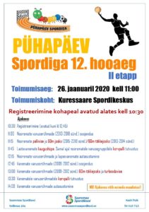Pühapäev Spordiga 12. hooaja II etapp @ Kuressaare Spordikeskus