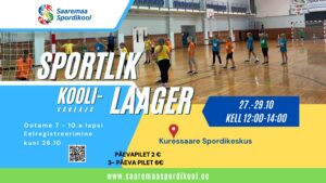 Sportlik koolivaheaja laager @ Kuressaare Spordikeskus, väike saal